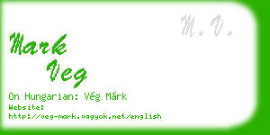 mark veg business card